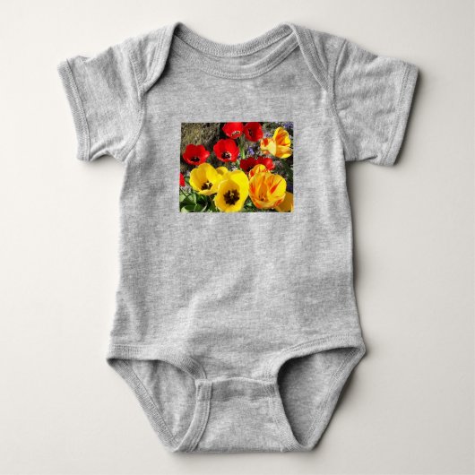 Gele en rode tulpen romper (Voorkant)