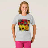 Gele en rode tulpen t-shirt (Voorkant volledig)