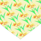 Gele en rode Tulpen Trunner Korte Tafelloper (Hoek)