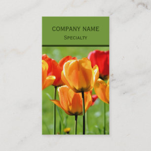 Gele En Rode Tulpen Visitekaartje