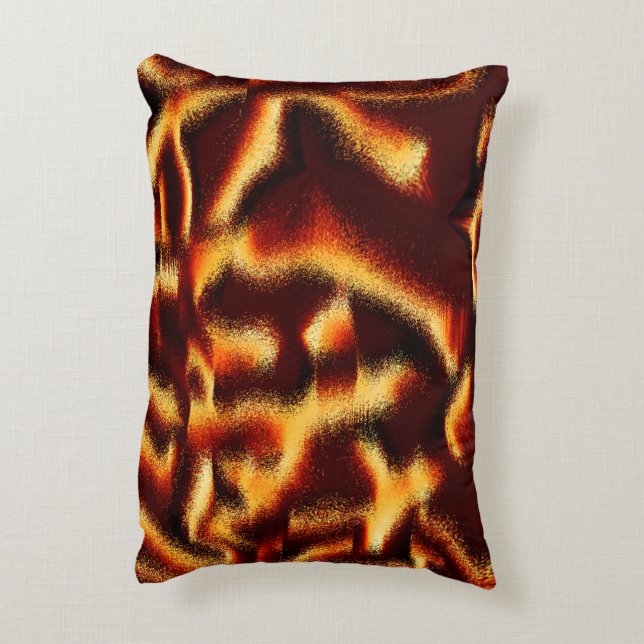 Gele en rode vlekken lijken wazig met defect accent kussen (Achterkant (Verticaal))