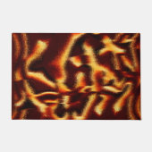 Gele en rode vlekken lijken wazig met defect deurmat (Voorkant)