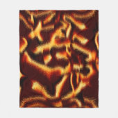 Gele en rode vlekken lijken wazig met defect fleece deken (Voorkant)