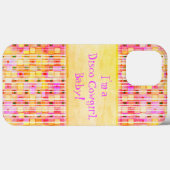 Gele en Roze Disco Cowgirl Franje Case-Mate iPhone Case (Achterkant (horizontaal))