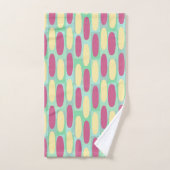 Gele en roze eicellen bad handdoek (Handdoek)