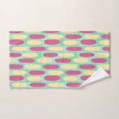 Gele en roze eicellen bad handdoek (Handdoek)