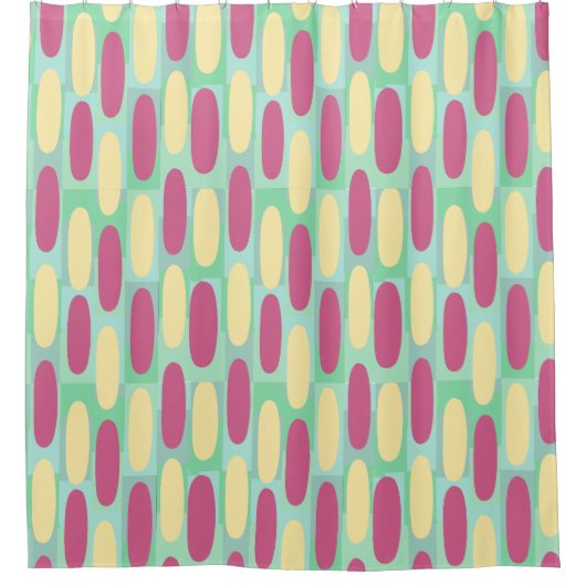 Gele en roze eicellen douchegordijn (Voorkant)