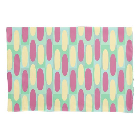 Gele en roze eicellen kussensloop (Voorkant)