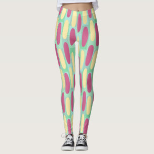 Gele en roze eicellen leggings