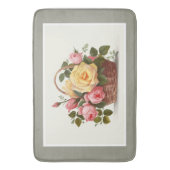 Gele en roze rozen badmat (Voorkant Verticaal)