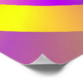 Gele en roze spiraalringen poster (Hoek)