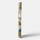 Gele en Teal Blauwe Vogel op een Tak Case-Mate iPhone Case (Achterkant / Rechts)