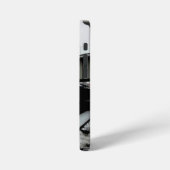 Gele en turquoise trein iPhone hoesje (Linkerkant)