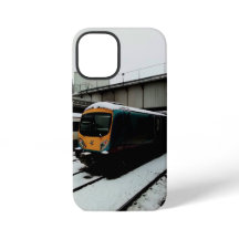 Gele en turquoise trein