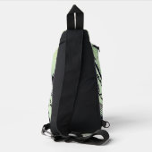 Gele en turquoise trein sling bag (Achterkant)