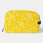 GELE EN WITTE BLOEMEN EN BLADEREN TOILETTASJE (Achterkant)