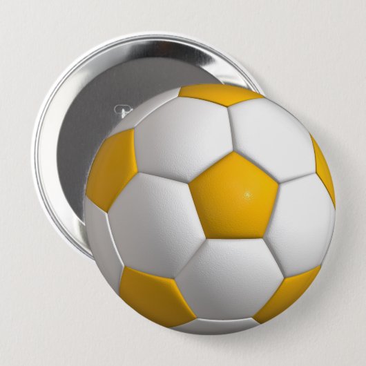 Gele en witte Button (Voorkant /achterkant)