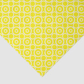 Gele en witte cirkels tissuepapier (Detail)
