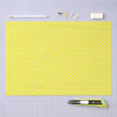 Gele en witte cirkels tissuepapier (Craft)