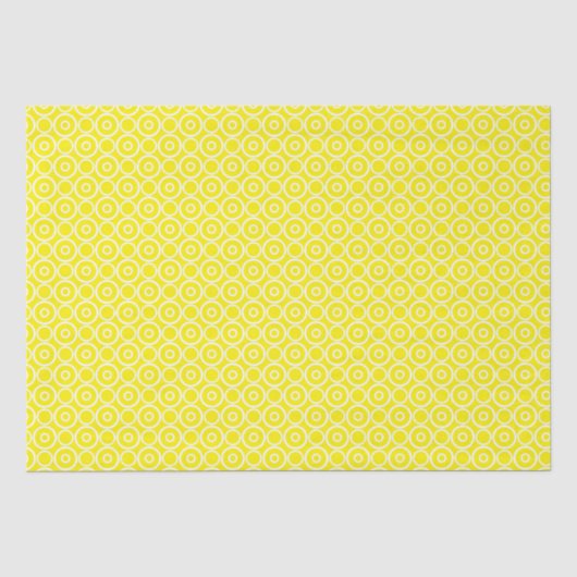 Gele en witte cirkels tissuepapier (Voorkant)