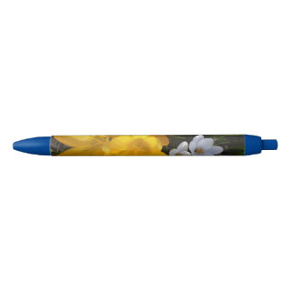 Gele en witte Crocus Flowers Pen