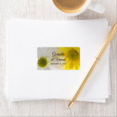 Gele en witte dadels die Labels voor het huwelijk (Insitu)