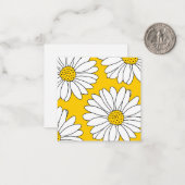 Gele en witte dagen 2 notitiekaartje (Voorkant / Achterkant in situ)
