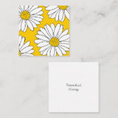 Gele en witte dagen 2 notitiekaartje (Voorkant / Achterkant)