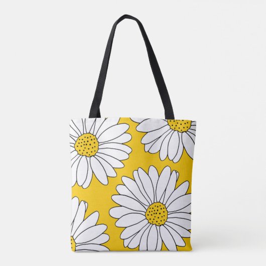 Gele en witte dagen 2 tote bag (Achterkant)