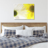 Gele en witte dagen canvas afdruk (Insitu (Slaapkamer))