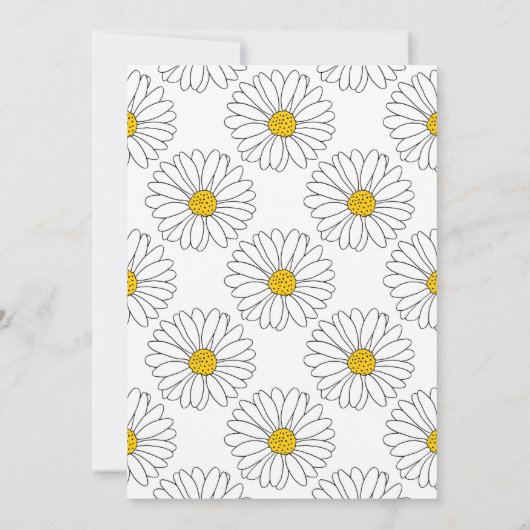 Gele en witte dagen en patronen kaart (Achterkant)