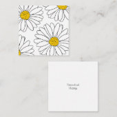 Gele en witte dagen notitiekaartje (Voorkant / Achterkant)