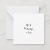 Gele en witte dagen notitiekaartje (Achterkant)