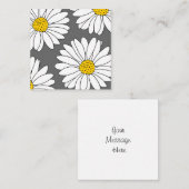 Gele en witte dagen notitiekaartje (Voorkant / Achterkant)