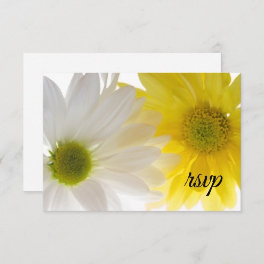 Gele en witte dagen RSVP (Voorkant / Achterkant)