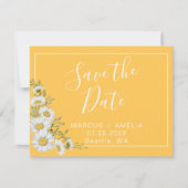 Gele en Witte Dagen sparen de Datum Aankondiging (Voorkant)