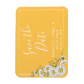  gele en witte dagen sparen de Datum Magneet (Verticaal)