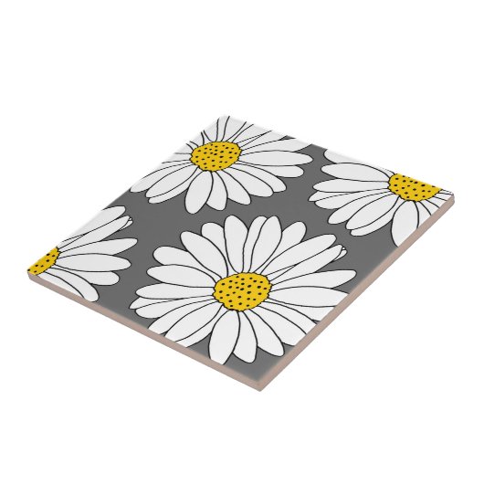 Gele en witte dagen tegeltje (Zijkant)