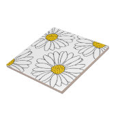 Gele en witte dagen tegeltje (Zijkant)