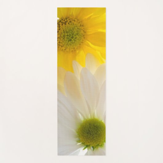 Gele en witte dagen yogamat (Voorkant)