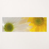 Gele en witte dagen yogamat (Voorkant (horizontaal))