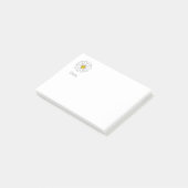 Gele en Witte Daisy Post-it Notes (Schuin)