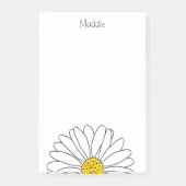 Gele en Witte Daisy Post-it Notes (Voorkant)
