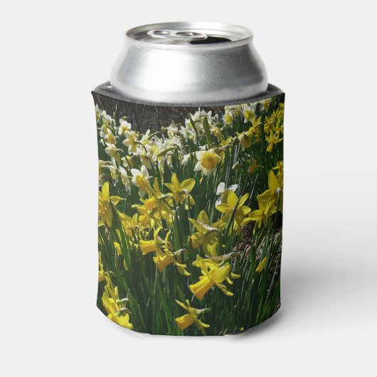 Gele en witte deffodils Spring Flowers Blikjeskoeler (Blikje Achterkant)