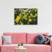 Gele en witte deffodils Spring Flowers Canvas Afdruk (Insitu (Woonkamer))