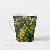Gele en witte deffodils Spring Flowers Latte Mok (Linkerhoek)