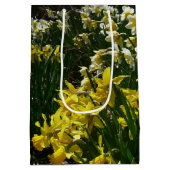 Gele en witte deffodils Spring Flowers Medium Cadeauzakje (Achterkant)