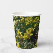 Gele en witte deffodils Spring Flowers Papieren Bekers (Achterkant)