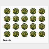 Gele en witte deffodils Spring Flowers Ronde Sticker (Vel)