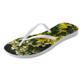 Gele en witte deffodils Spring Flowers Teenslippers (Schuin)